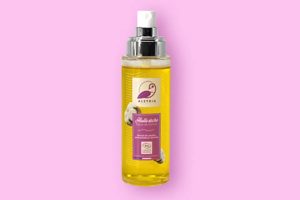 Découvrez notre huile sèche parfumé Fleur de Coton width=