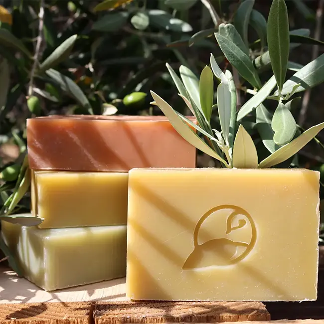 Nos savons sont fabriqués à base d'huile d'olive