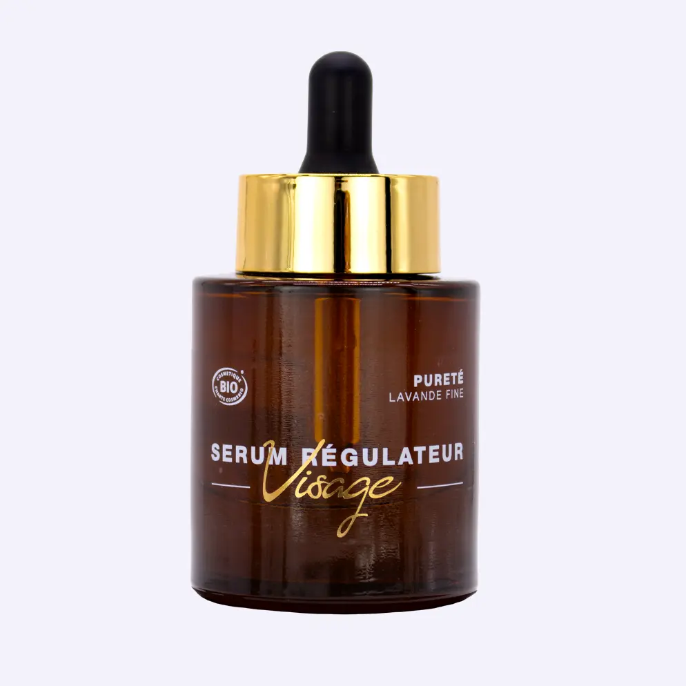 Un bouteille de sérum régulateur